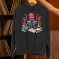 Octopus Reading Book Coffee Lover Bookaholic Bookworm Reader Unisex Hoodie Octopus Reading Book Coffee Lover Bookaholic Bookworm Reader Unisex Hoodie