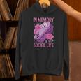 Pastel Goth In Memory Of My Social Life Coffin & Pink Roses Unisex Hoodie