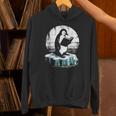 Penguin Reading A Book Vintage Graphic Bookworm Lover Unisex Hoodie