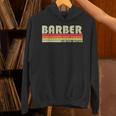 Personal Christmas Retro Vintage Graduation BARBER Job Title Profession Birthday Worker Idea Unisex Hoodie