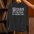 Please Hesitate To Contact Me Introvert Unisex Hoodie