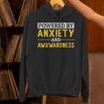 Powered By Anxiety And Awkwardness Social Anxiety Introverts Unisex Hoodie