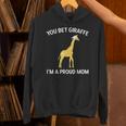 Proud Mom Graduation Shirt You Bet Giraffe Graduate Pun Unisex Hoodie