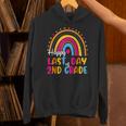 Rainbow Last Day Of 2nd Grade Teacher Student Graduation For Men Women Kids Unisex Hoodie