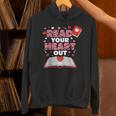 Read Your Heart Out Valentines Day Reading Book Kids Teacher Unisex Hoodie
