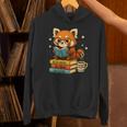 Reading Book Lover Red Panda Read Books Be Kind Stays Weird Unisex Hoodie