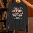 Reading And Motorcycle Life For Bikers Who Love Books Unisex Hoodie