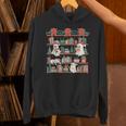 Retro Ghost Reading Book Teacher Librarian Bookish Christmas Unisex Hoodie