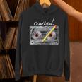 Rewind Cassette Tape Nostalgia 80s 90s Retro Music Lover Unisex Hoodie