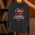 Ribbon Blood Cancer Angel Memory Support Dad Mom Red Unisex Hoodie Ribbon Blood Cancer Angel Memory Support Dad Mom Red Unisex Hoodie