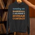 Running On Baseball Social Introvert Humor Vintage Unisex Hoodie Running On Baseball Social Introvert Humor Vintage Unisex Hoodie