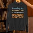 Running On Storytelling Social Introvert Humor Vintage Unisex Hoodie Running On Storytelling Social Introvert Humor Vintage Unisex Hoodie