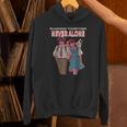 Running Together Always Connected Anime Nostalgia Message Unisex Hoodie