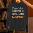Sand Art Now Minimal Socializing Introvert Vintage Unisex Hoodie