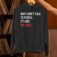 Sarcastic Introvert Attitude Quote Unisex Hoodie
