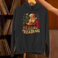 He Sees What You’Ve Been Reading Santa Book Lover Christmas Unisex Hoodie