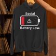 Social Battery Low Anti-Social Introvert Unisex Hoodie Social Battery Low Anti-Social Introvert Unisex Hoodie