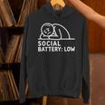 Social Battery Low Apparel Introvert Humor Unisex Hoodie
