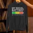 Social Battery Low Energy Antisocial Introvert Unisex Hoodie Social Battery Low Energy Antisocial Introvert Unisex Hoodie