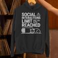 Social Interactions Limit Reached Introvert Tired Unisex Hoodie Social Interactions Limit Reached Introvert Tired Unisex Hoodie