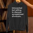 Spreadsheet Nerd Introverted Accountant Unisex Hoodie