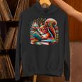 Squirrel Reading a Book Lover Bookworm Unisex Hoodie