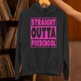 Straight Outta Preschool Class Graduation Pink Unisex Hoodie