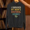 i Survived My Moms Doctoral Degree Doctorate Graduation Unisex Hoodie