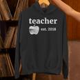 Teacher Est 2018 Vintage Graduation Unisex Hoodie
