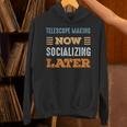 Telescope Making Now Minimal Socializing Introvert Vintage Unisex Hoodie Telescope Making Now Minimal Socializing Introvert Vintage Unisex Hoodie