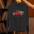 Tis The Season Holiday Nostalgia Red Truck Unisex Hoodie Tis The Season Holiday Nostalgia Red Truck Unisex Hoodie