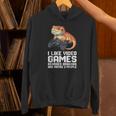 I Like Video Games Bearded Dragon Gamer Introvert Mood Unisex Hoodie