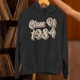 Vintage Class Of 1984 40th Reunion High School Graduation 84 Unisex Hoodie