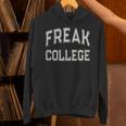 Vintage Sarcastic FREAK COLLEGE Introvert Anti Social Unisex Hoodie
