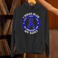 I Wear Blue In Memory Of My Aunt Colon Cancer Awareness Unisex Hoodie