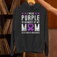 I Wear Purple In Memory Of My Mom Alzheimer's Awareness Day Unisex Hoodie