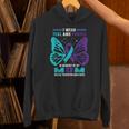 I Wear Teal And Purple In Memory Of My Mom Unisex Hoodie