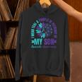I Wear Teal Purple In Memory Of My Son Suicide Awareness Unisex Hoodie I Wear Teal Purple In Memory Of My Son Suicide Awareness Unisex Hoodie
