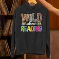 Wild About Reading Library Day Reading Books & Bookworm Unisex Hoodie