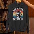 Women's Hang On Let Me Overthink Cat Coffee Retro Introvert Unisex Hoodie Women's Hang On Let Me Overthink Cat Coffee Retro Introvert Unisex Hoodie