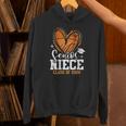 Women's Senior Niece Class Of 2026 Basketball Graduation Heart Unisex Hoodie