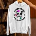 Antisocial Pit Bull Mom Pittie Introvert Dog Lover Pit Bull Raglan Baseball Tee Unisex Hoodie