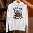 Bad At People Ferret Introvert Saying Slogan Tee Unisex Hoodie Bad At People Ferret Introvert Saying Slogan Tee Unisex Hoodie