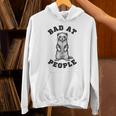 Bad At People Ferret Introvert Saying Slogan Unisex Hoodie Bad At People Ferret Introvert Saying Slogan Unisex Hoodie