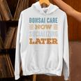 Bonsai Care Now Minimal Socializing Introvert Vintage Unisex Hoodie