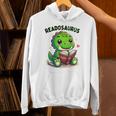 Book Lover Reading Dinosaur Readosaurus Library Unisex Hoodie