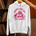 Books Are My Love Language Valentine Book Lover Unisex Hoodie