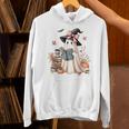 Cute Ghost Reading Book Librarian Book Lover Unisex Hoodie Cute Ghost Reading Book Librarian Book Lover Unisex Hoodie