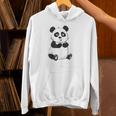 Cute Introvert Vibes – Panda Hello & Goodbye Unisex Hoodie