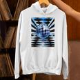 Frutiger Aero Aesthetic Tech Checkered Room Orb Sky Raglan Baseball Tee Unisex Hoodie